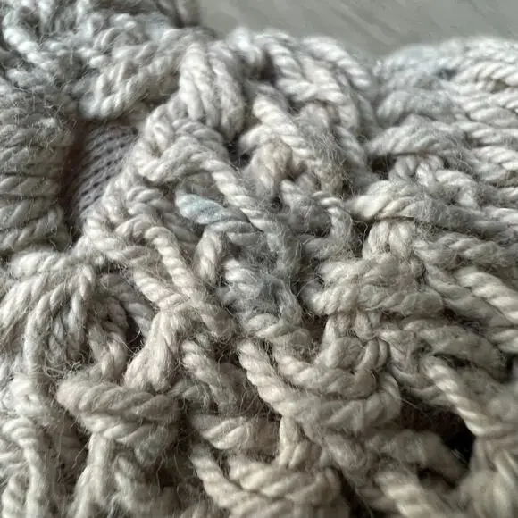 Hint Of Blush Dress Small Crochet Top Boho Tan Flaws - Picture 12 of 12